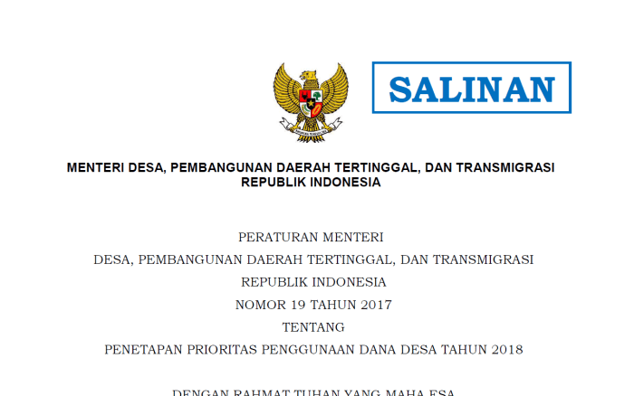 R-APB Des 2018, Ini Tahapan Penyusunannya